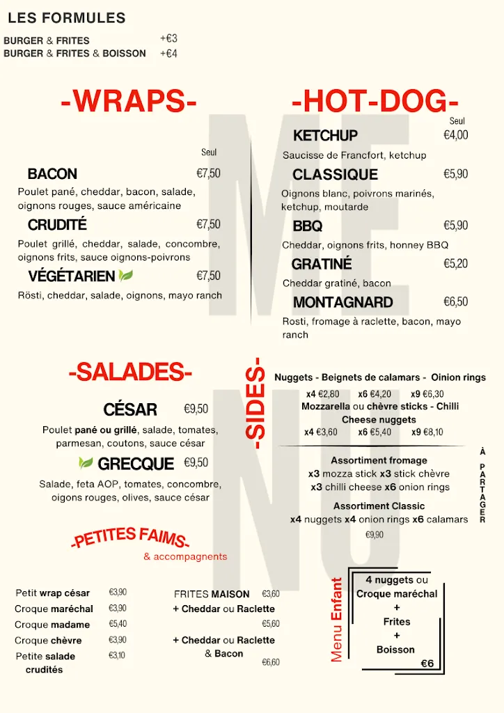 Menu_Maréchal Burger Luzarches_Luzarches_image_2