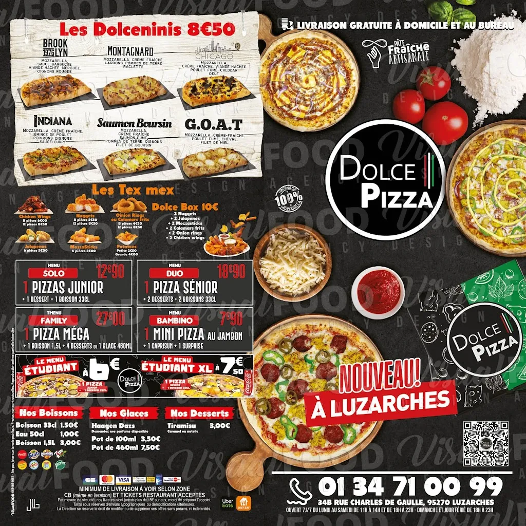 Menu_Dolce pizza Luzarches_Luzarches_immagine_1