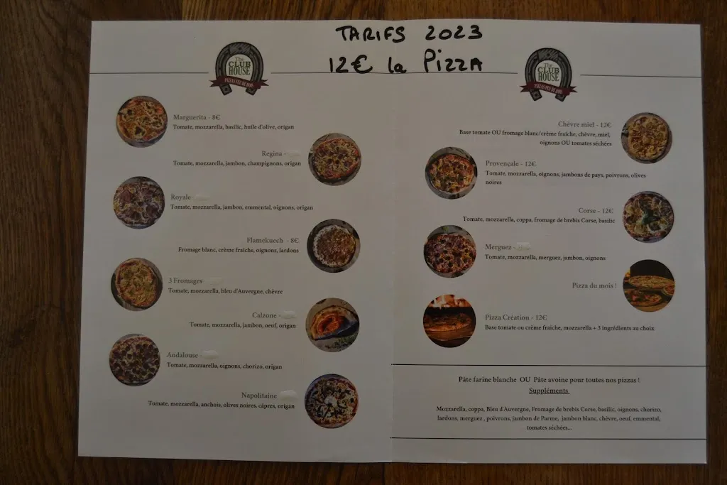 Menu_The club House_Marles-en-Brie_image_2