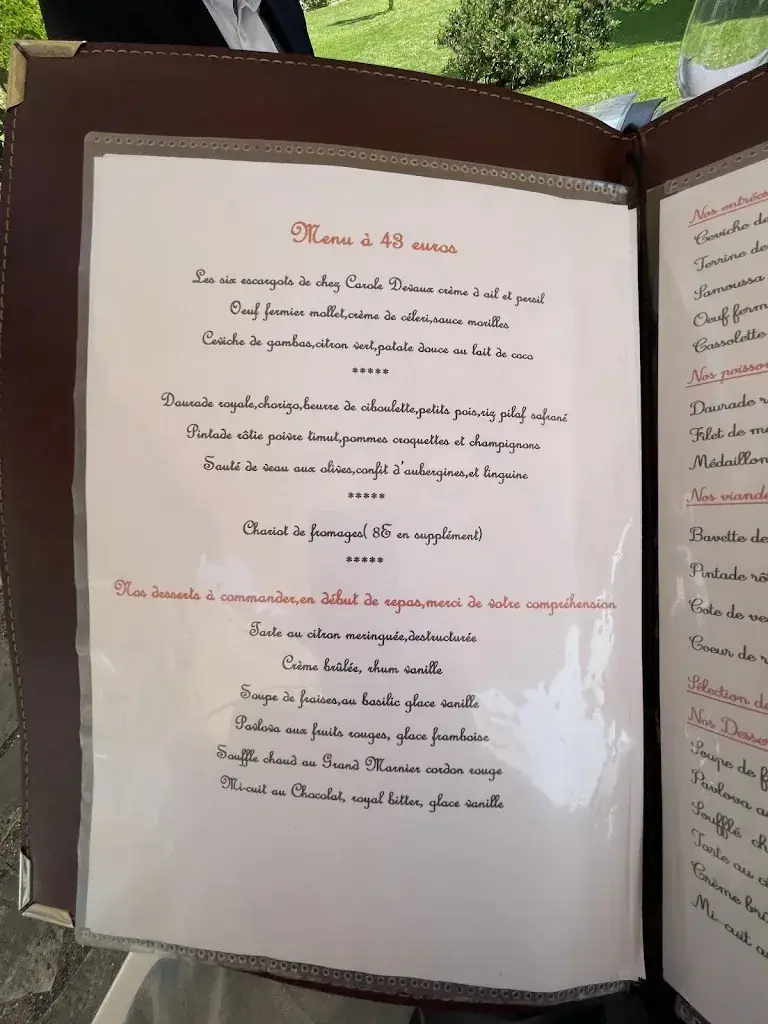 Menu_Le Moulin de la Reillère_Mantes-la-Ville_image_2