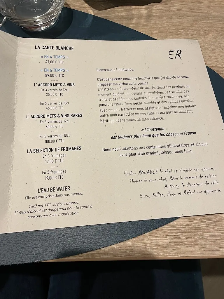 Menu_L'inattendu Villecresnes Emilien Rouable_Villecresnes_image_1