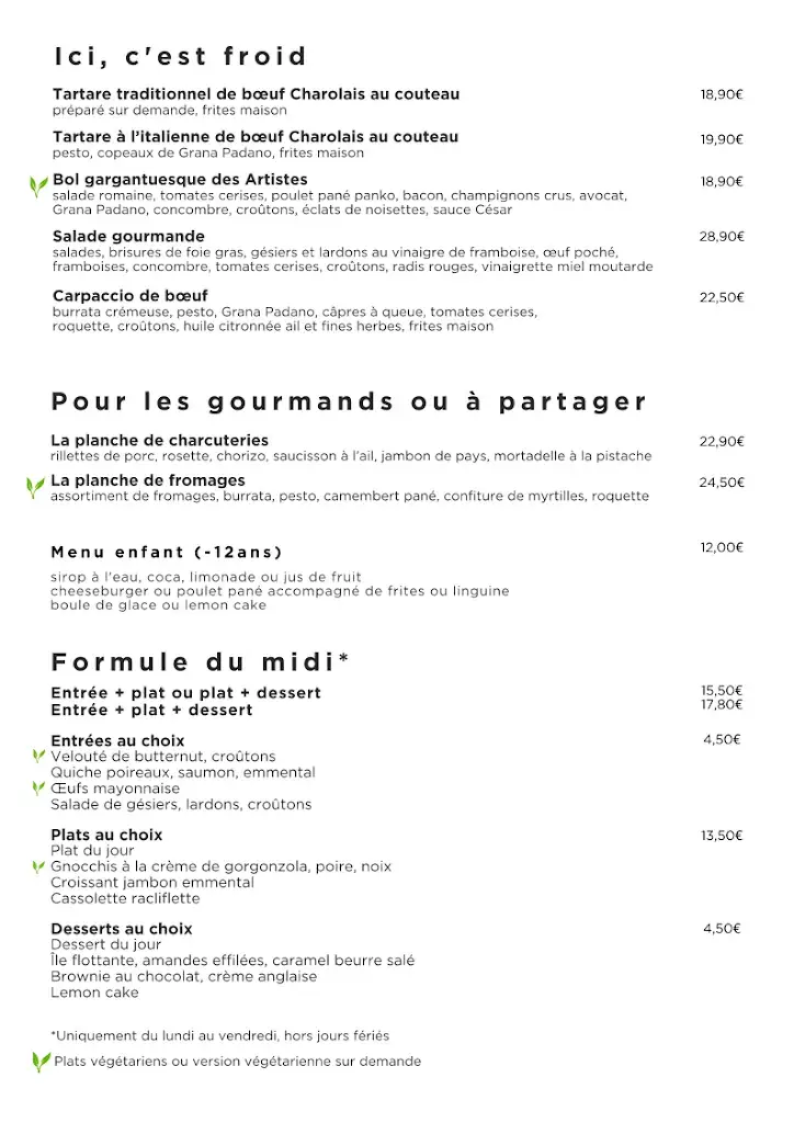 Menu_Les Artistes_Massy_image_3