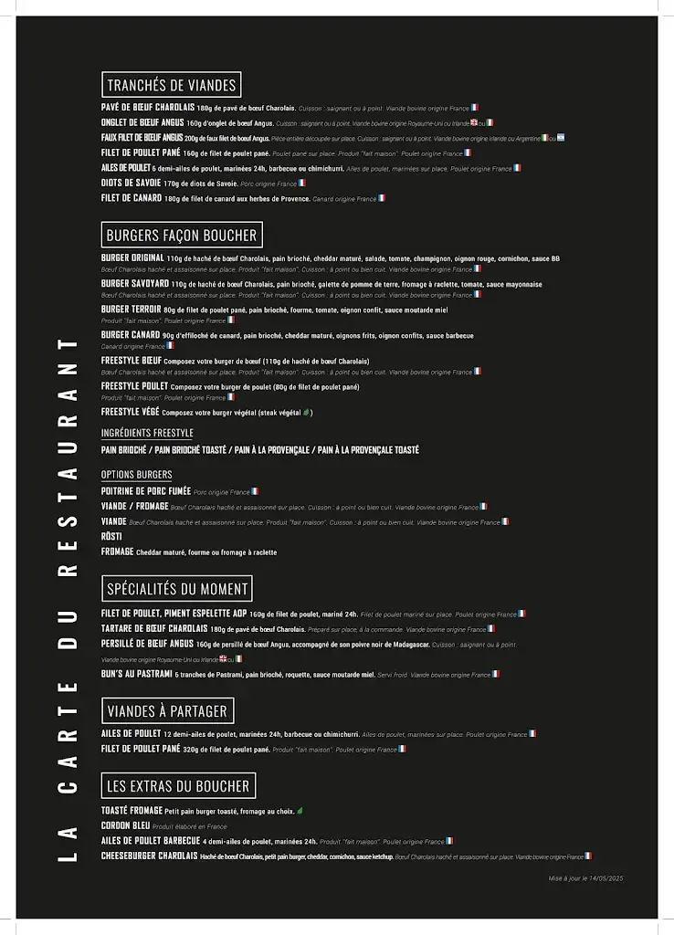 Menu_Brut Butcher - Le Fast Food du Boucher_Décines-Charpieu_image_2