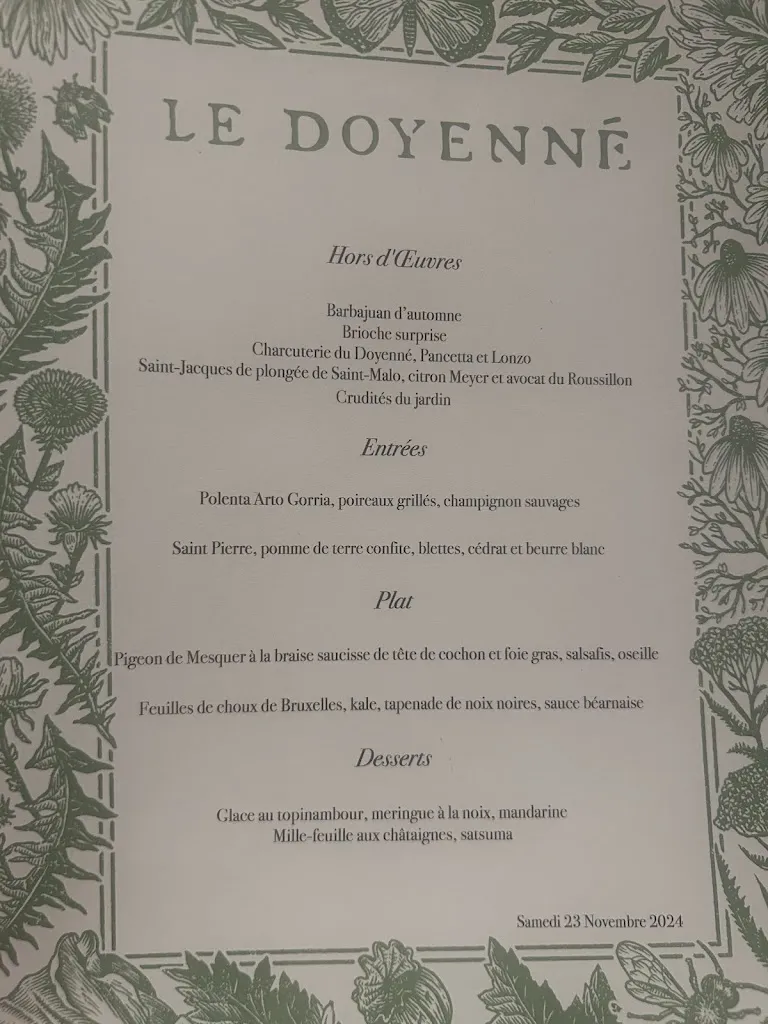 Menu_Le Doyenné_Saint-Vrain_immagine_4