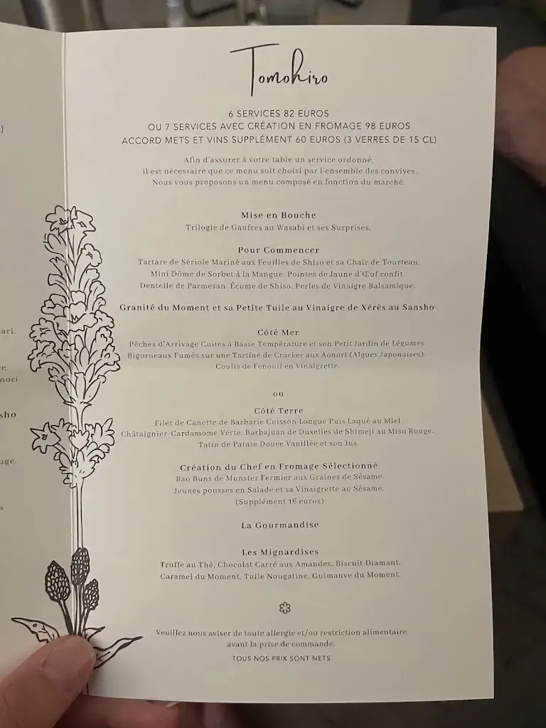 Menu_Le Village Tomohiro_Marly-le-Roi_image_1