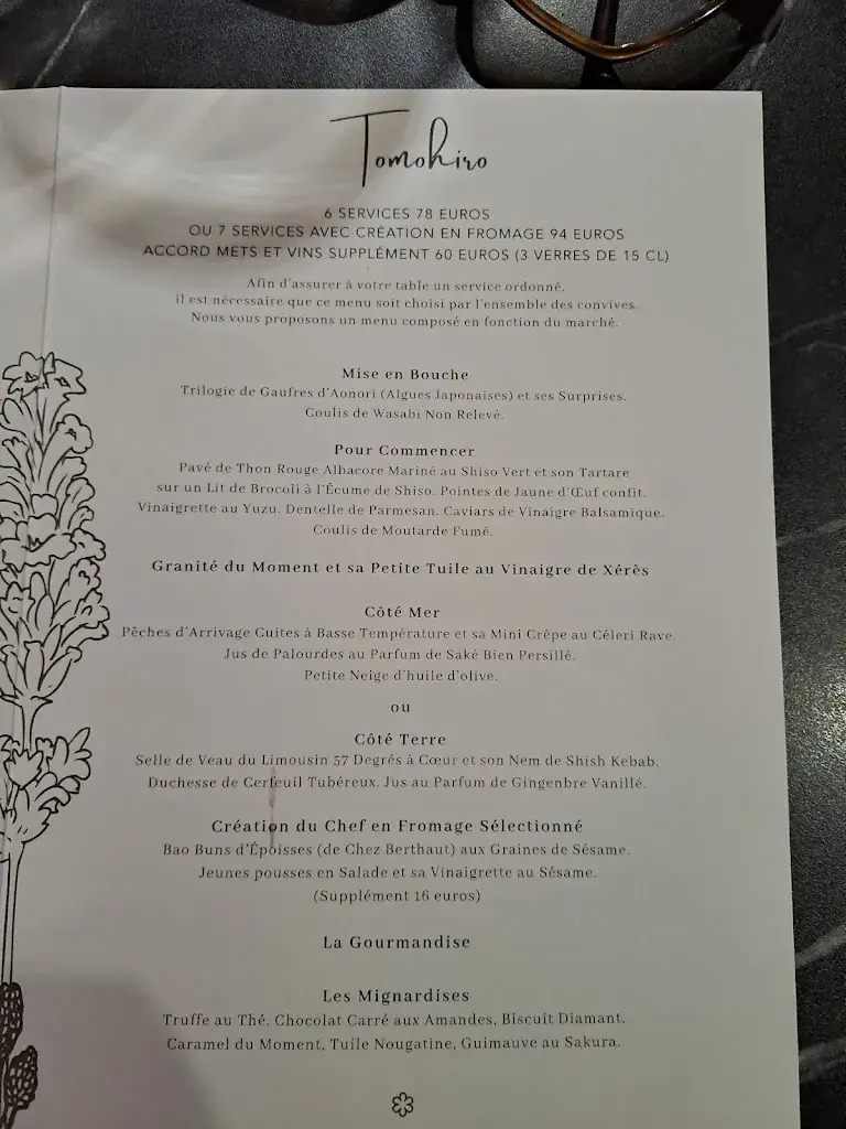 Menu_Le Village Tomohiro_Marly-le-Roi_image_2