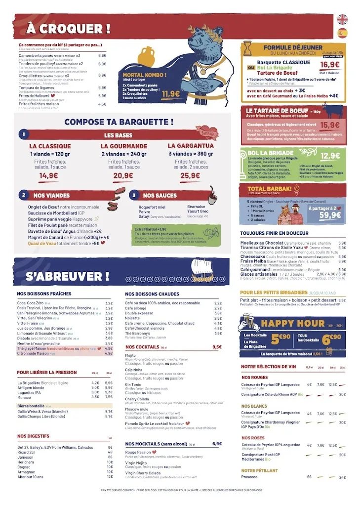 La Brigade_Lieusaint_menu_image_1