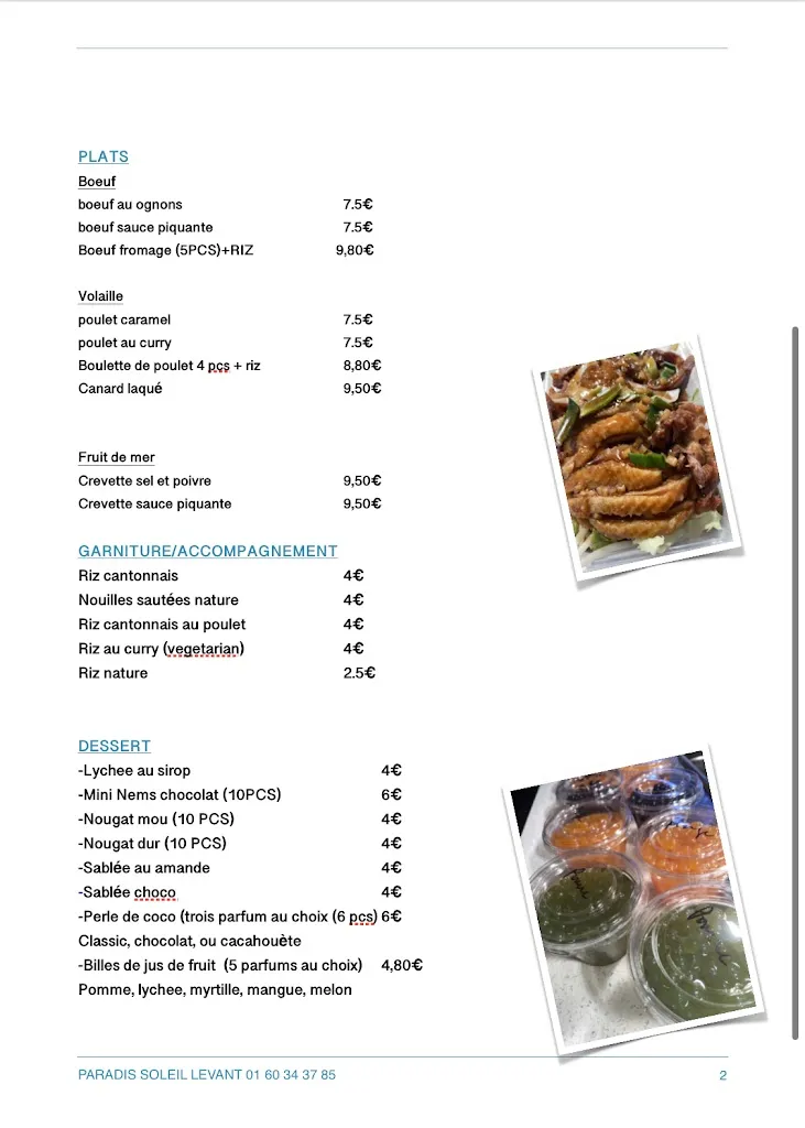 Menu_Paradis Soleil Levant_Lieusaint_image_4