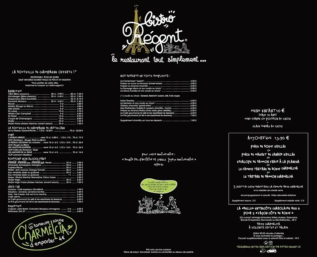 Menu_Bistro Régent LIEUSAINT_Lieusaint_immagine_1