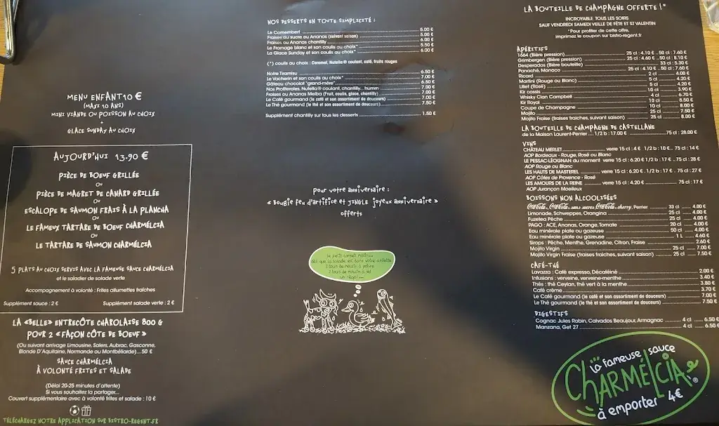 Menu_Bistro Régent LIEUSAINT_Lieusaint_immagine_3