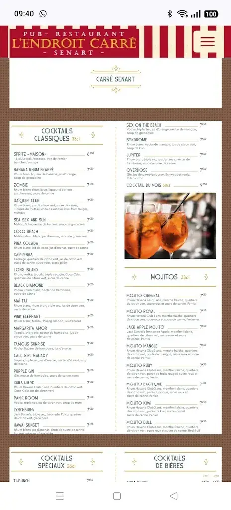 Menu_L'Endroit Carré_Lieusaint_immagine_2