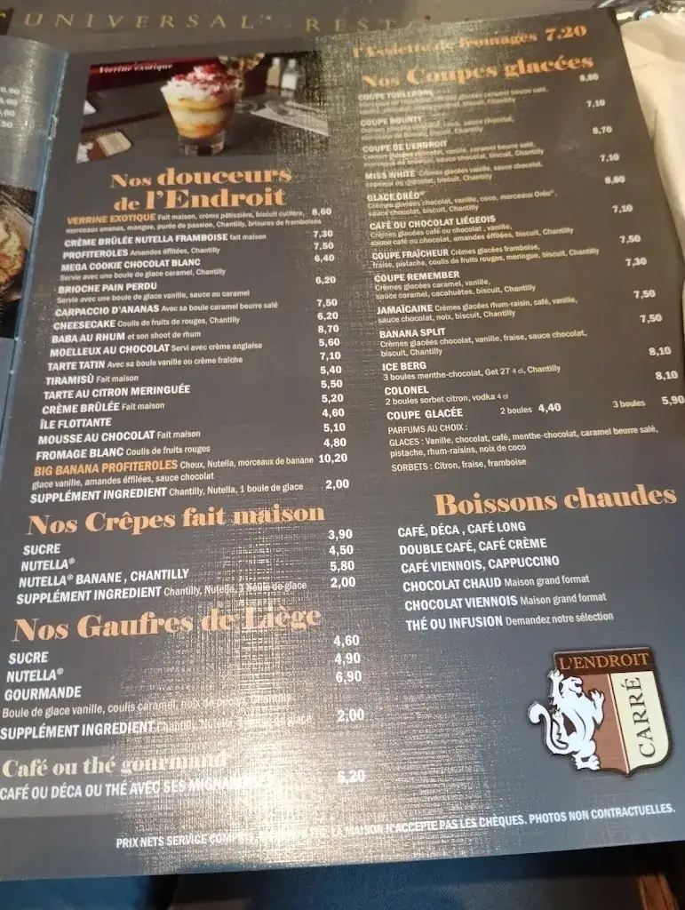 Menu_L'Endroit Carré_Lieusaint_immagine_4