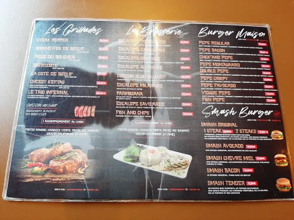 Menu_Pepe Factory | Restaurant Moissy Cramayel 77_Moissy-Cramayel_image_1