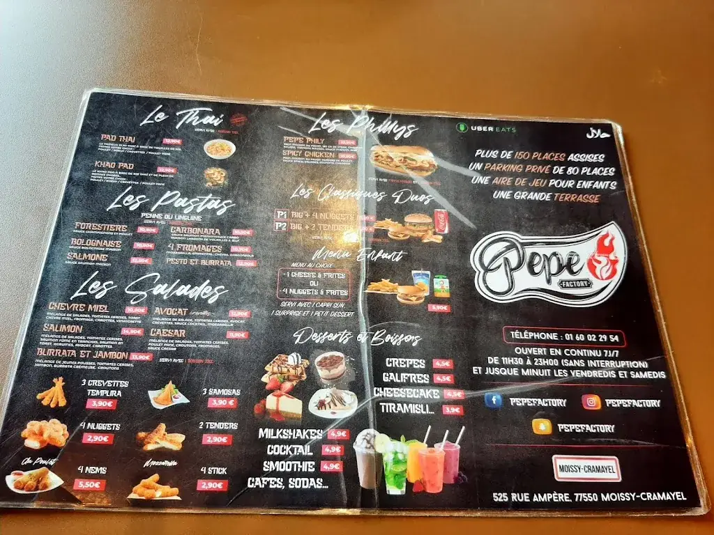 Menu_Pepe Factory | Restaurant Moissy Cramayel 77_Moissy-Cramayel_image_2