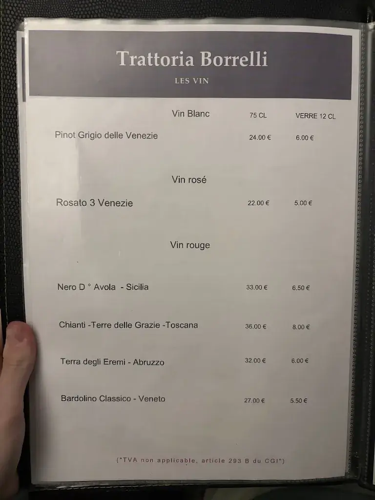 Menu_TRATTORIA BORRELLI_Thonon-les-Bains_image_3