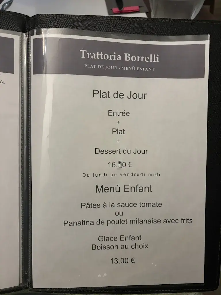 Menu_TRATTORIA BORRELLI_Thonon-les-Bains_image_4