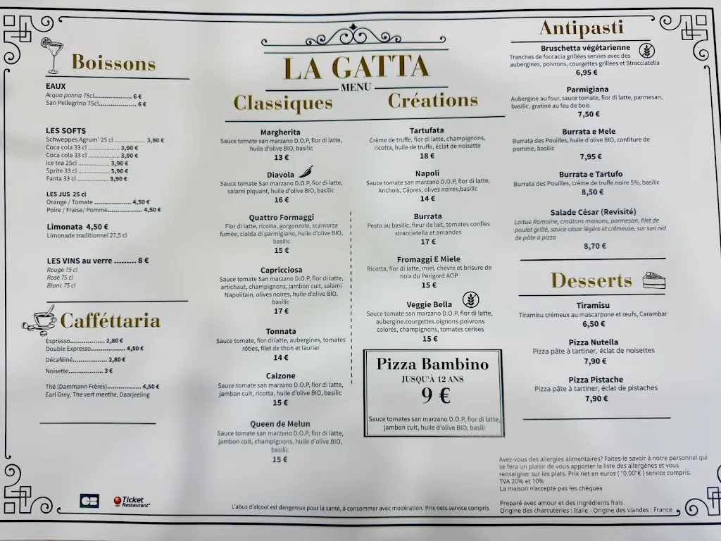 Menu_La Gatta_Melun_image_1