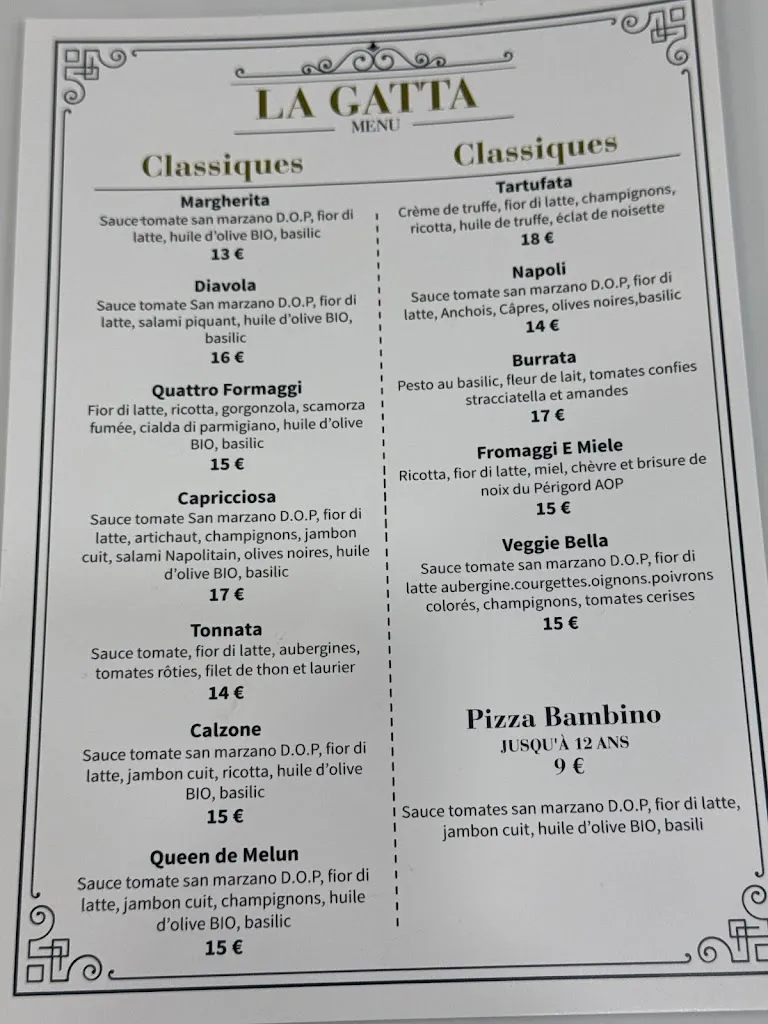 Menu_La Gatta_Melun_image_2
