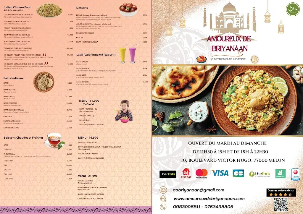 Menu_Amoureux de briyanaan_Melun_imagen_2