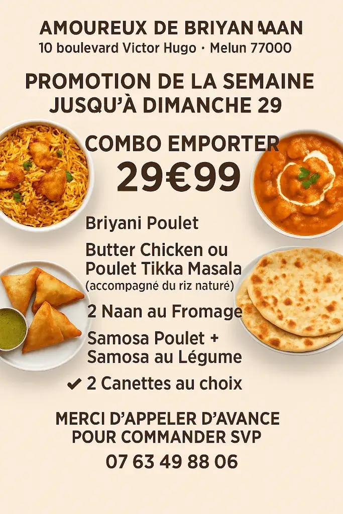 Menu_Amoureux de briyanaan_Melun_imagen_3