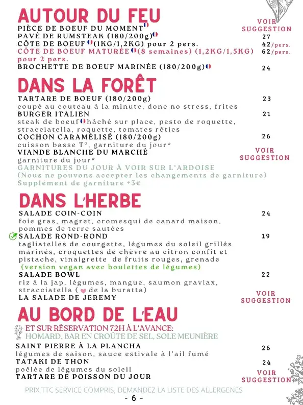 Menu_La Cabane de La Terrasse de l'Étang_Meudon_image_2