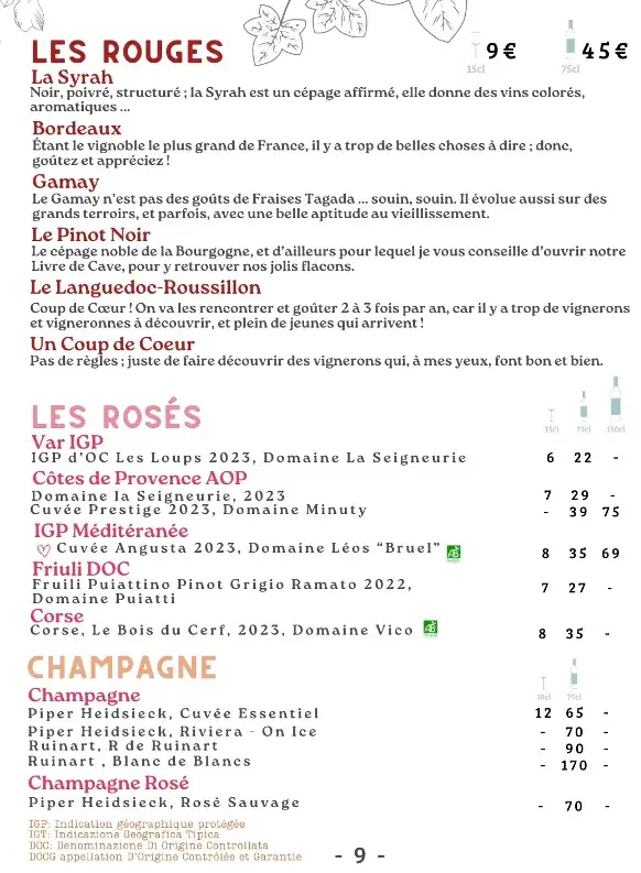 Menu_La Cabane de La Terrasse de l'Étang_Meudon_image_4