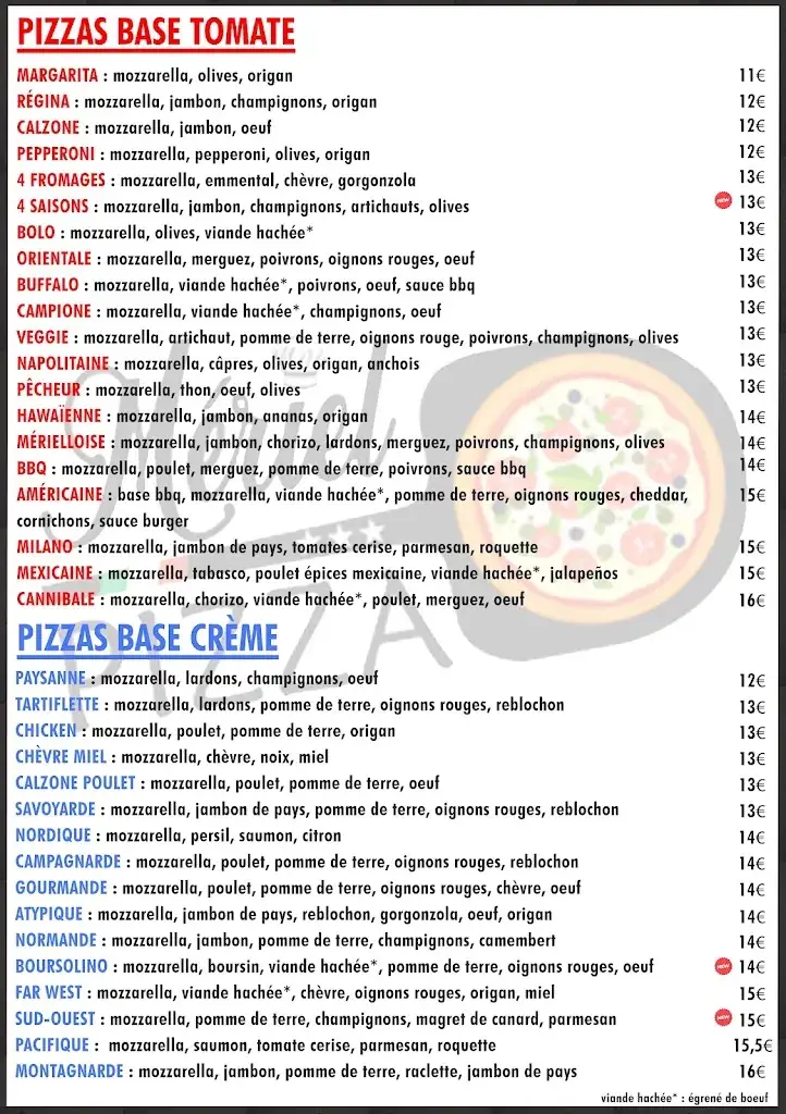 Menu_Meriel Pizza_Mériel_image_1