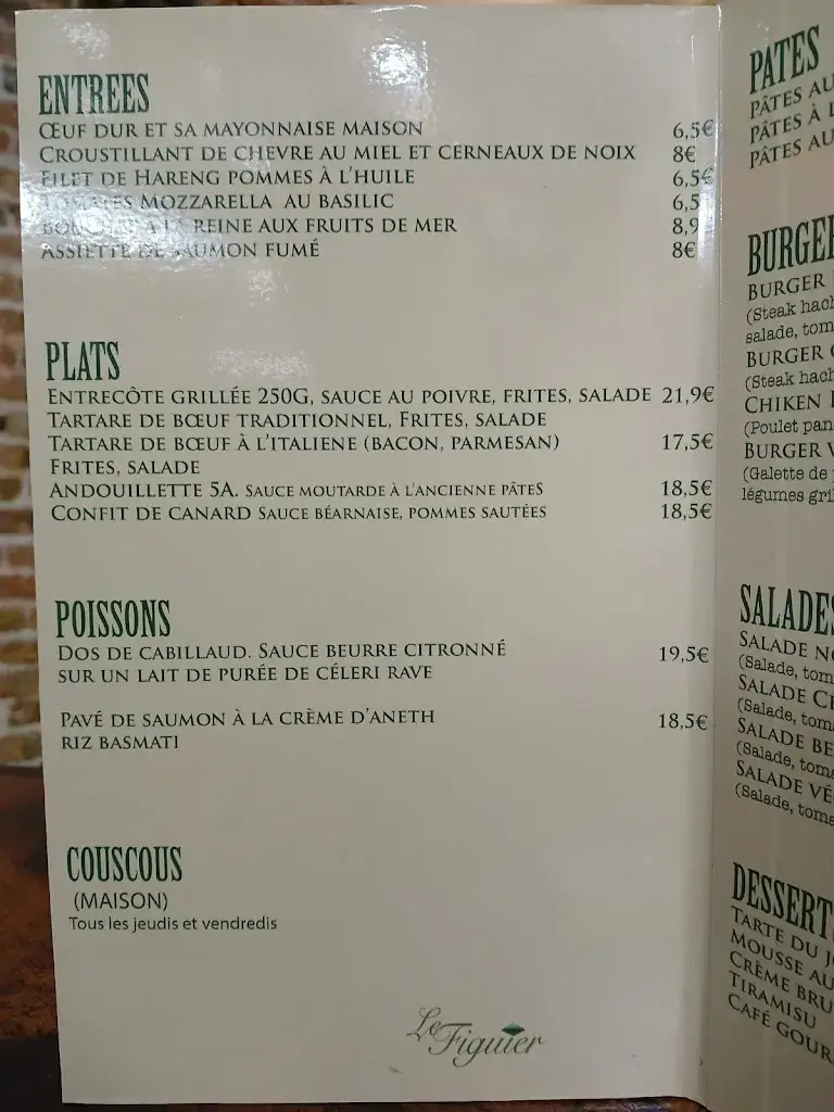 Menu_Le Figuier_Levallois-Perret_immagine_2