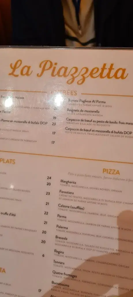 Menu_La Piazzetta_Levallois-Perret_immagine_2