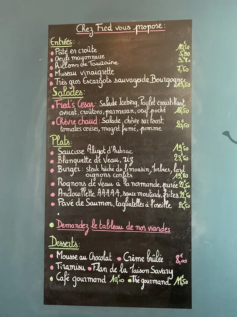Menu_Chez Fred Levallois_Levallois-Perret_imagen_1
