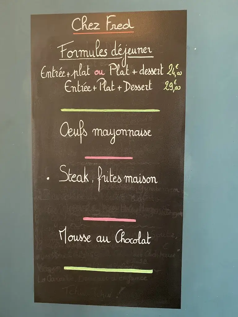 Menu_Chez Fred Levallois_Levallois-Perret_imagen_3