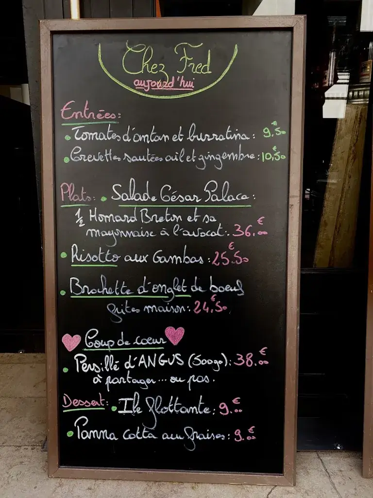Menu_Chez Fred Levallois_Levallois-Perret_imagen_4