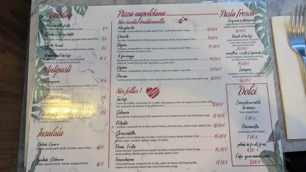 Menu_Alla follia !_Levallois-Perret_image_3