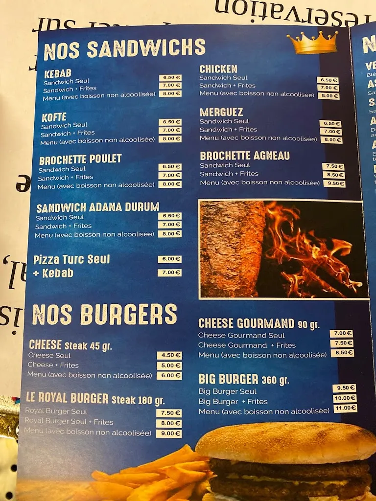 Menu_RESTAURANT LE ROYAL_Marolles-sur-Seine_image_4