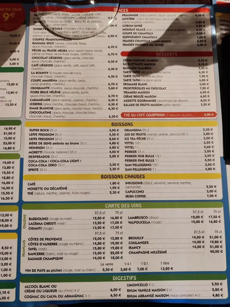 Menu_Restaurant Le Caraibe_Marolles-sur-Seine_image_1