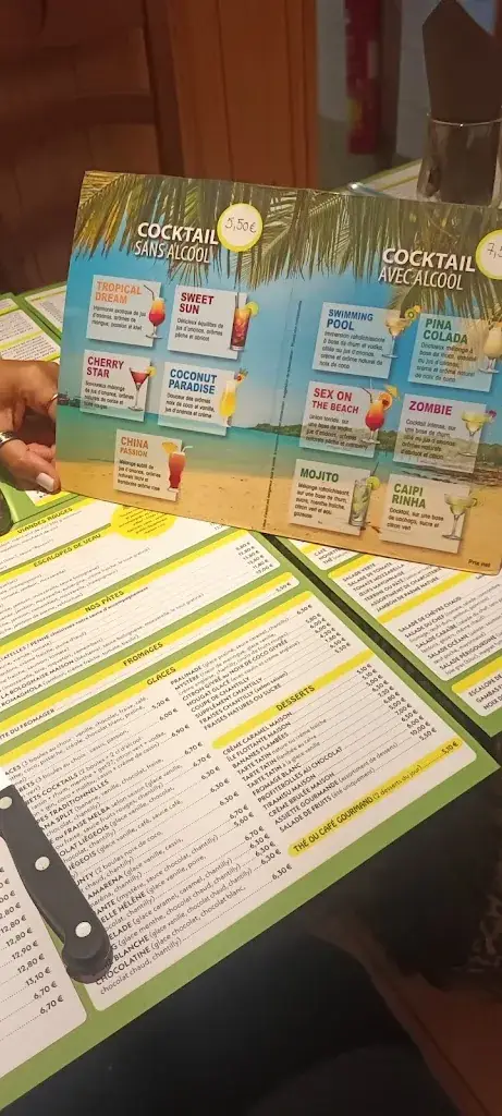 Menu_Restaurant Le Caraibe_Marolles-sur-Seine_image_2