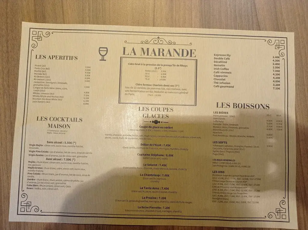 Menu_La Marande_Varennes-sur-Seine_image_1