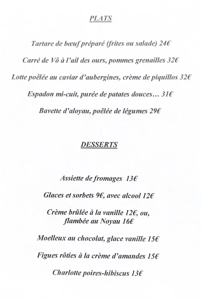 Menu_Restaurant LA CHAUMIERE_Poissy_image_3