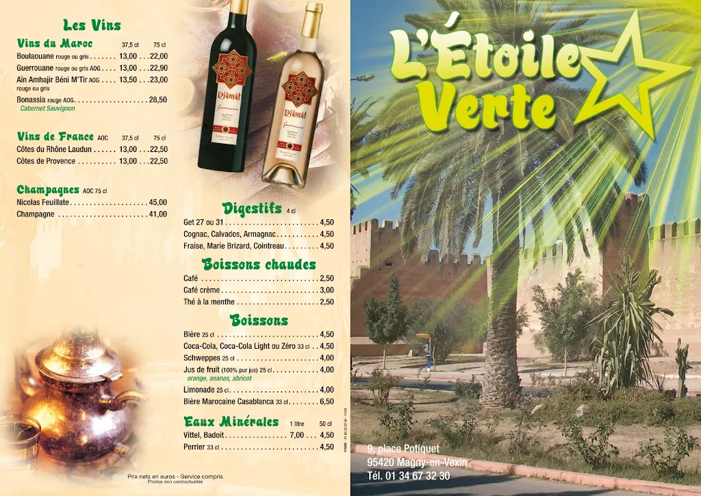 Menu_L'Etoile Verte_Magny-en-Vexin_image_2