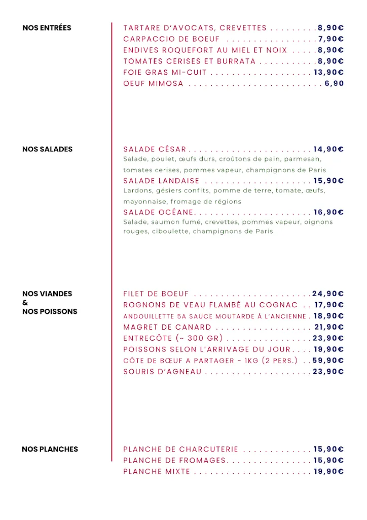 Menu_Le Petit Mignon - Restaurant cuisine française traditionnelle_Montgeron_immagine_1
