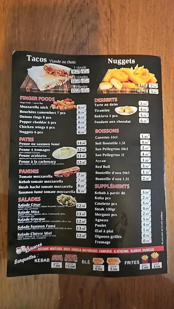 Menu_Chez mira_Monthyon_image_1
