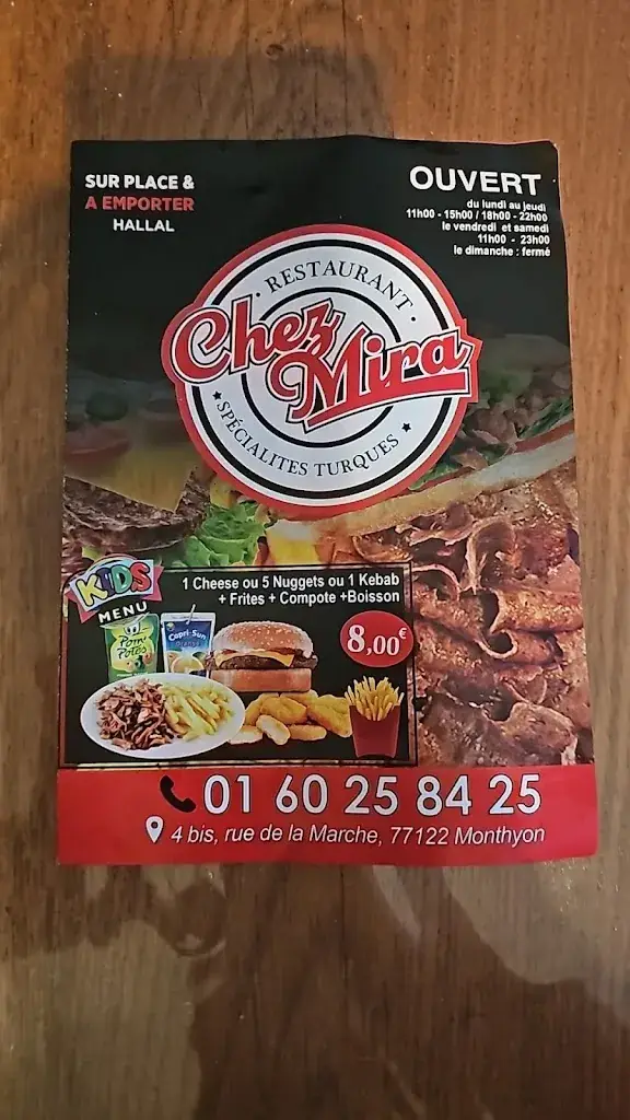 Menu_Chez mira_Monthyon_image_4