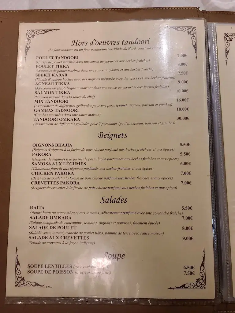 Menu_Restaurant Omkara_Montesson_image_2