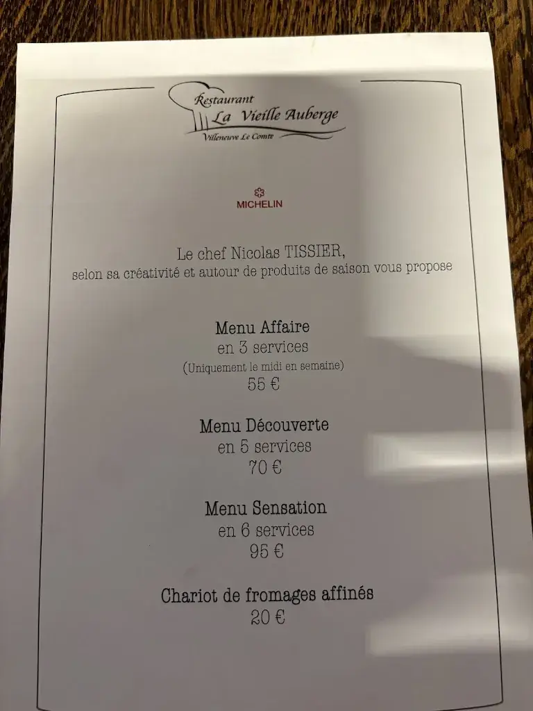 Menu_La Vieille Auberge_Villeneuve-le-Comte_image_3