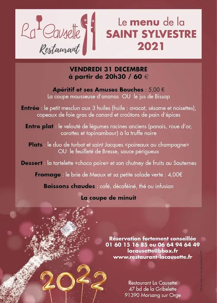 Menu_Restaurant La Causette_Morsang-sur-Orge_image_3