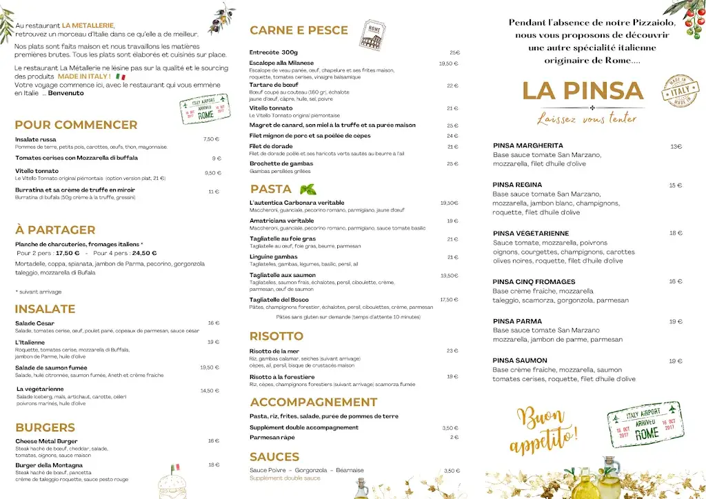 Menu_Restaurant La Métallerie_Moussy-le-Neuf_image_1