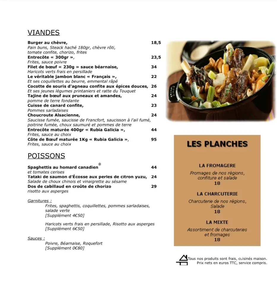 Menu_🥩 La Côte Rôtie🍷 brasserie , restaurant , terrasse Jouars Pontchartrain_Jouars-Pontchartrain_image_1