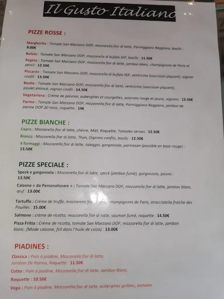 Menu_Il Gusto Italiano_Mitry-Mory_image_2