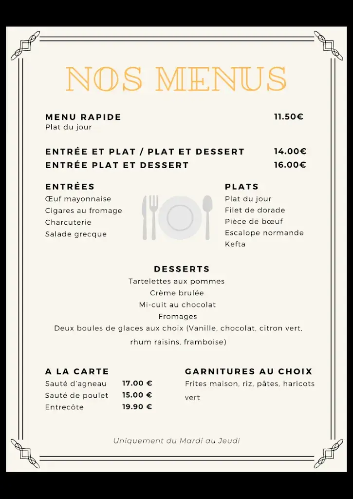 Menu_Bar Cafe Restaurant Dilan_Mitry-Mory_image_4