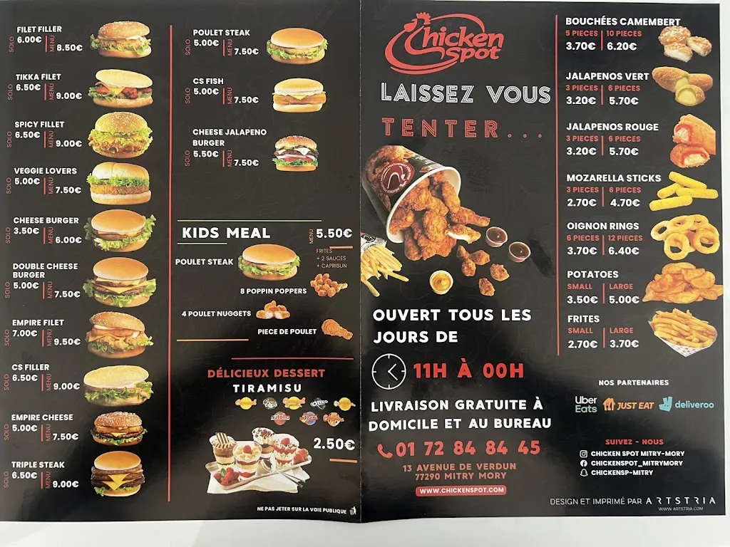 Menu_Chicken Spot_Mitry-Mory_image_1